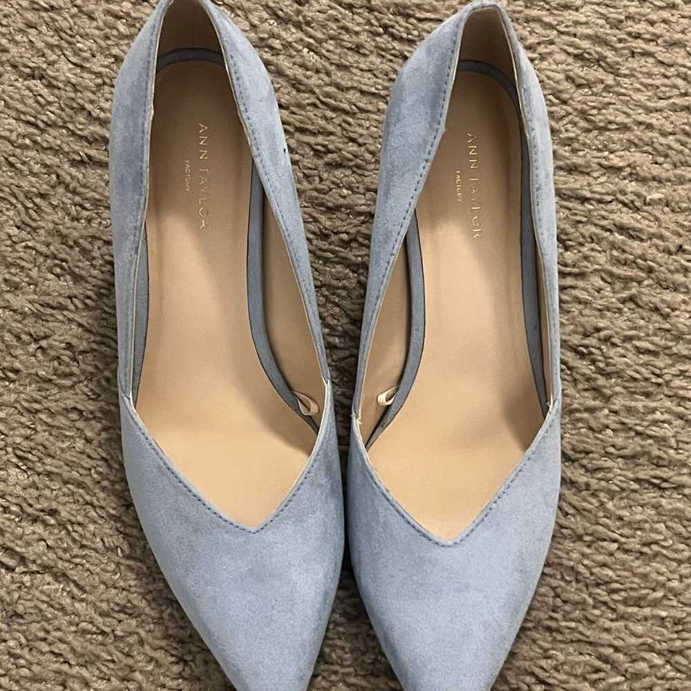 New Ann Talyor Pump - Medium Heel - Light Blue - image 2