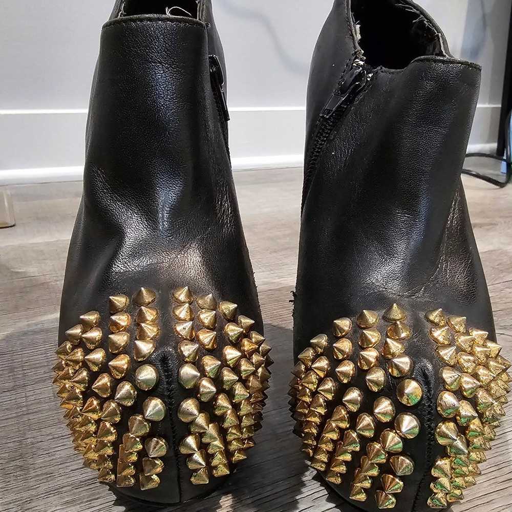 Woman Steve Madden Black Studded Boots - image 2