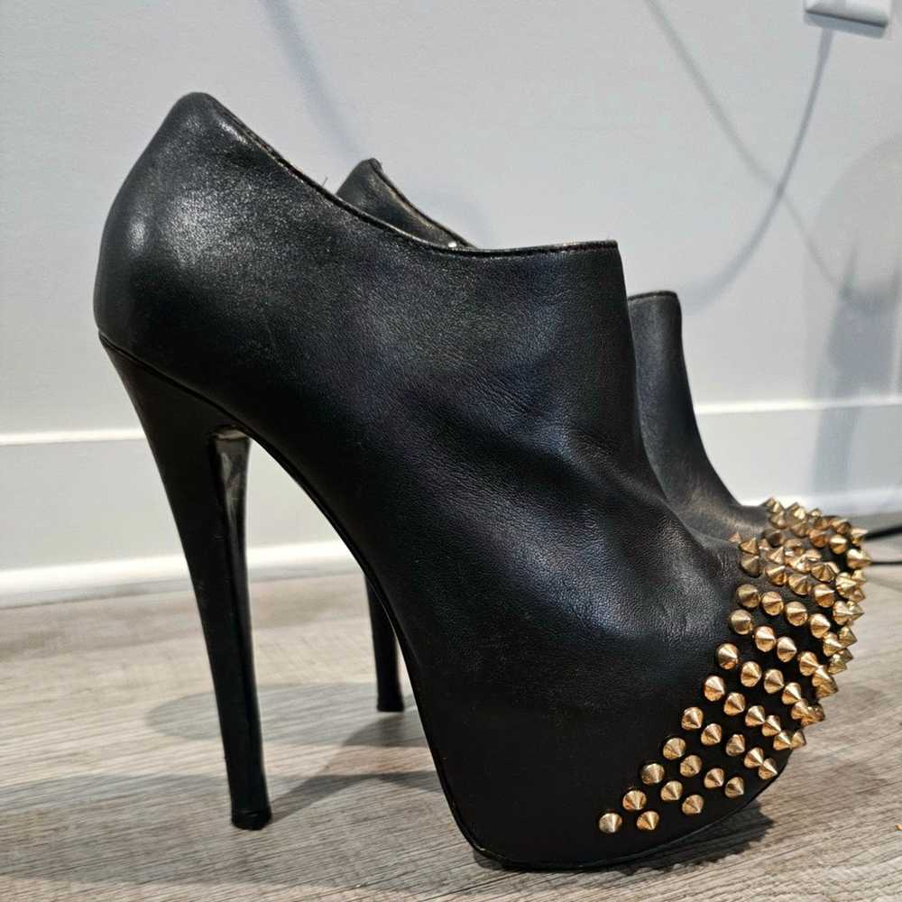 Woman Steve Madden Black Studded Boots - image 3