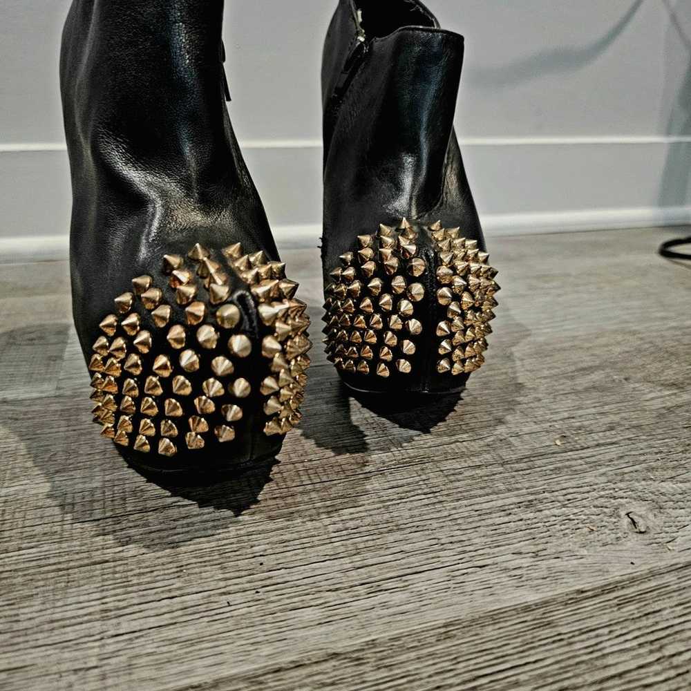 Woman Steve Madden Black Studded Boots - image 5