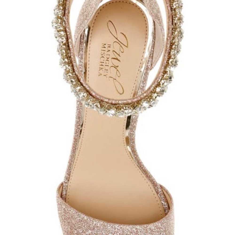 badgley mischka Louise Ankle Strap Rose Gold - image 2