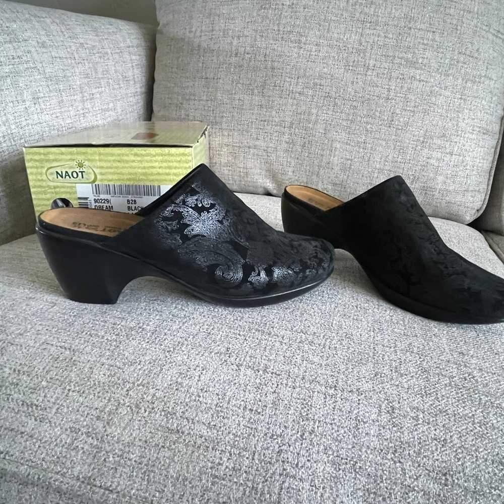 Naot Mule/Clog, Shimmery Black Dream, Perfect Con… - image 1