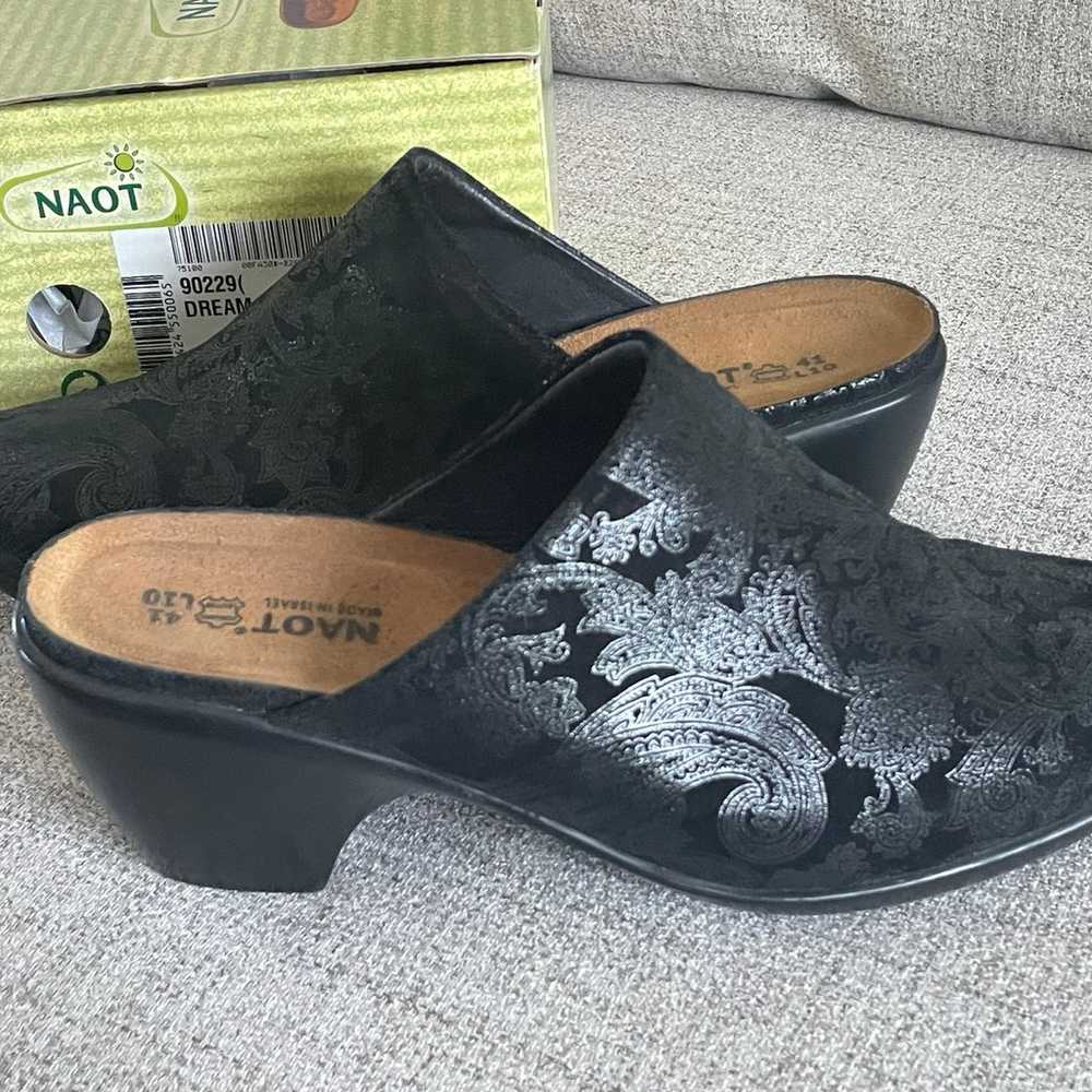 Naot Mule/Clog, Shimmery Black Dream, Perfect Con… - image 2