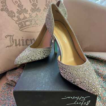 Betsey Johnson crystal heels