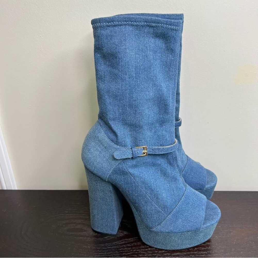 Shellys London, Denim Platforms.  SZ 7.5 - image 2