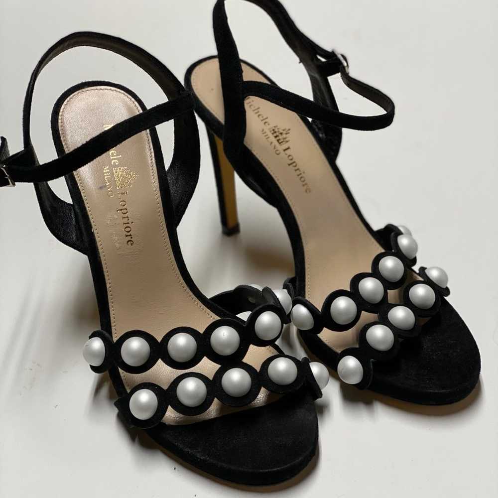 Michele Lopriore Milano Black Pearl Studded Strap… - image 2