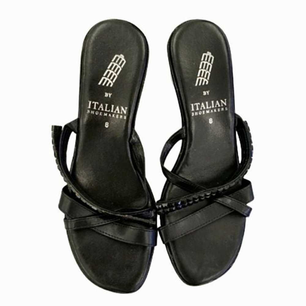 Italian Shoemakers Strappy Black Heels Shoes Size… - image 1
