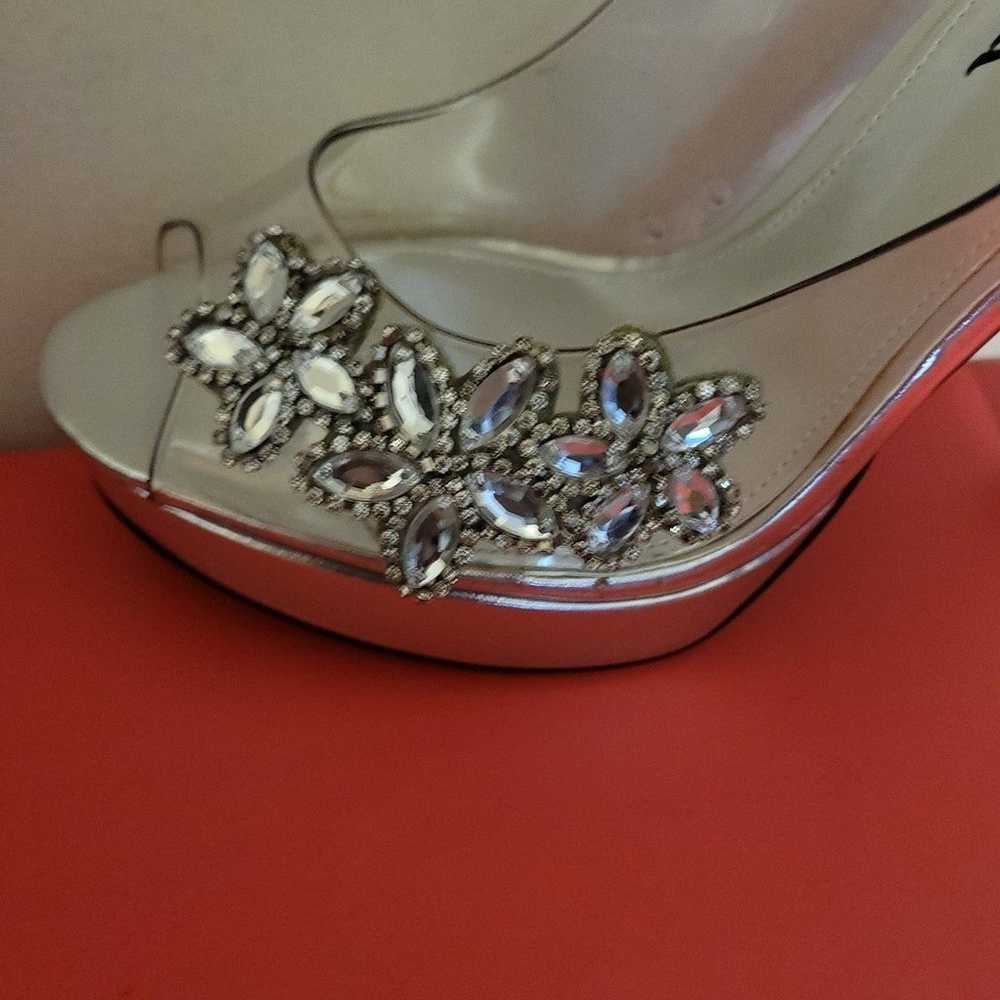 Clear Shoe W/ Crystals - image 4