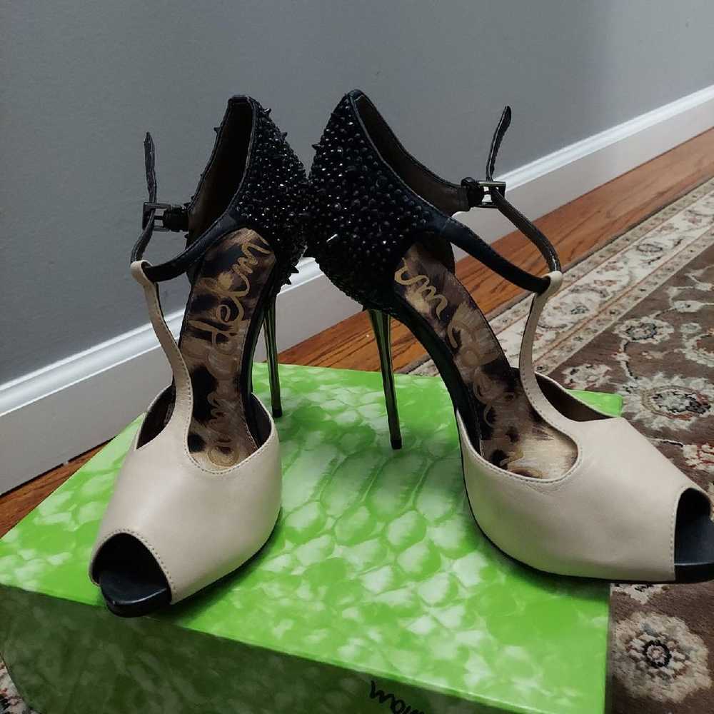 Sam Edelman Peep Toe Spiked Heels - image 2