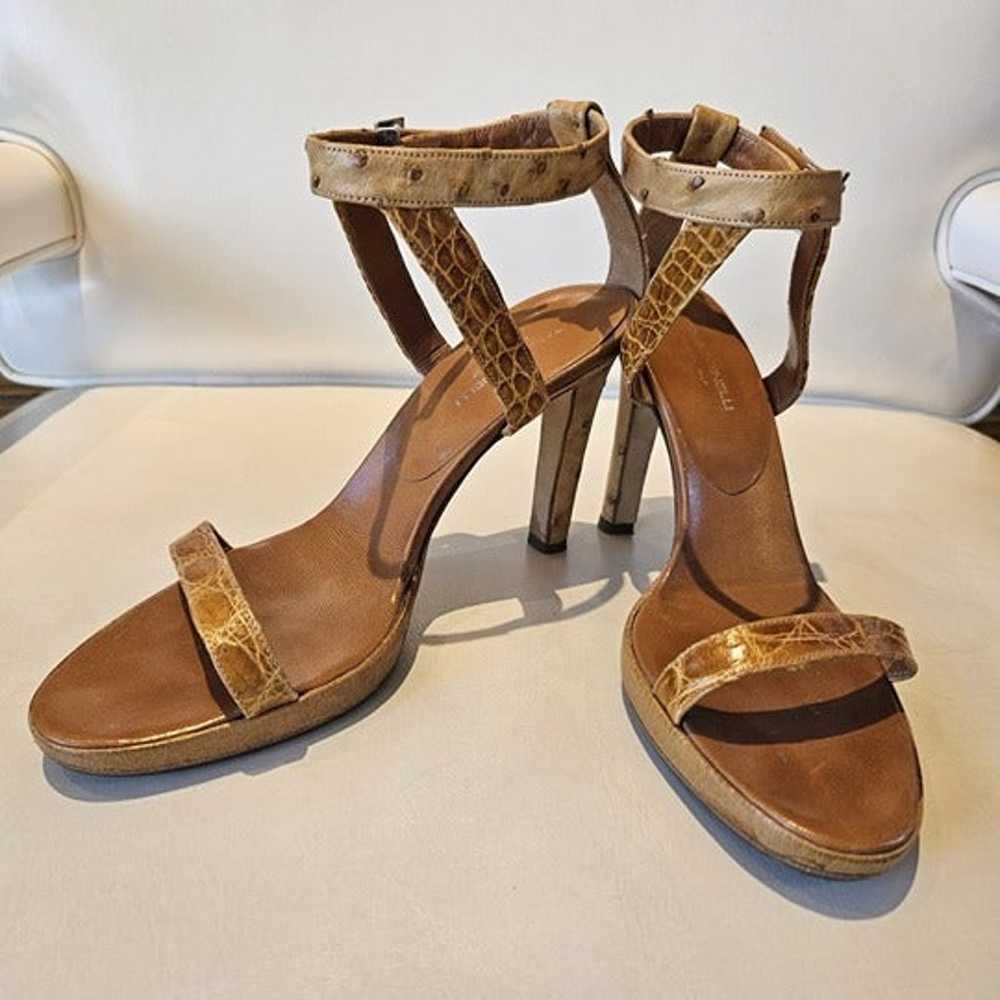 Tania Spinelli Natural Ostrich Sandals / Heels, S… - image 2