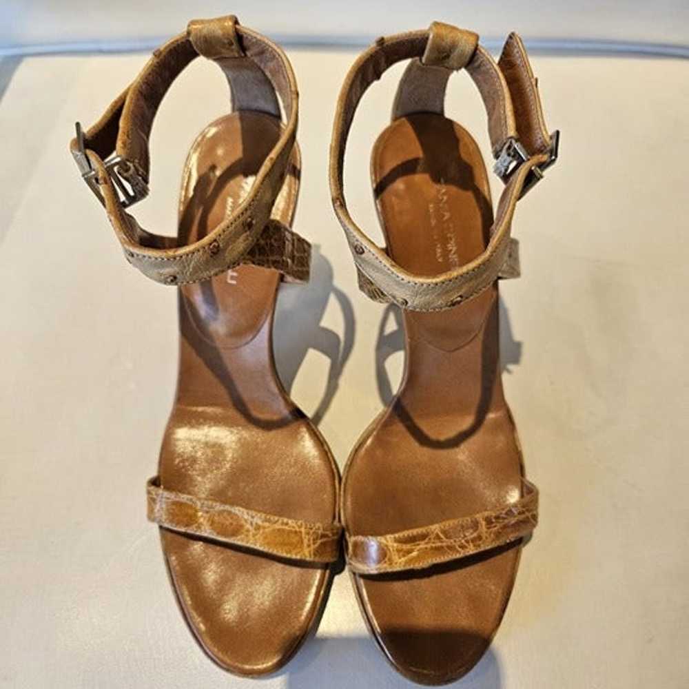 Tania Spinelli Natural Ostrich Sandals / Heels, S… - image 4