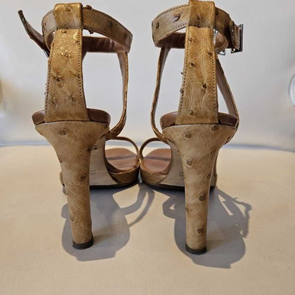 Tania Spinelli Natural Ostrich Sandals / Heels, S… - image 6