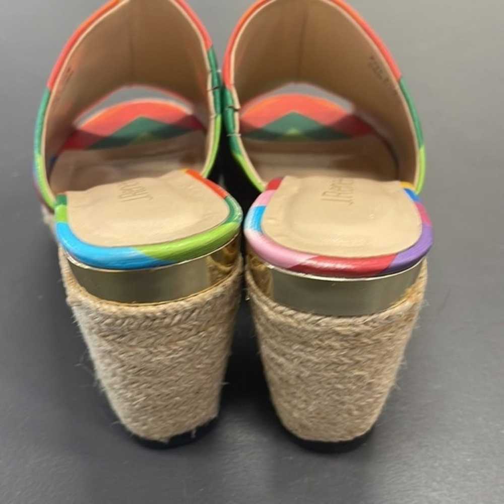 J Renee Prys rainbow striped wedge sandal - image 3