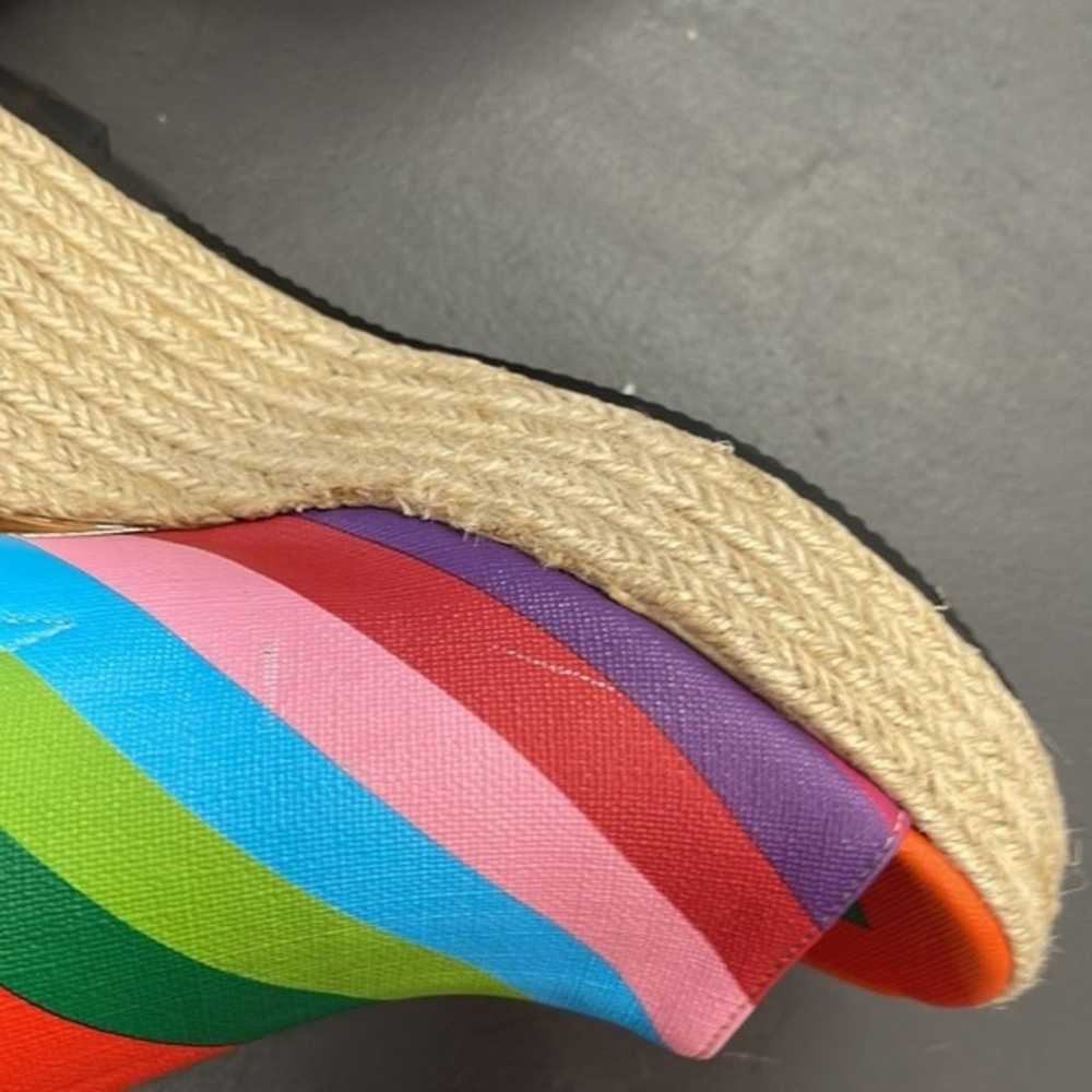 J Renee Prys rainbow striped wedge sandal - image 5