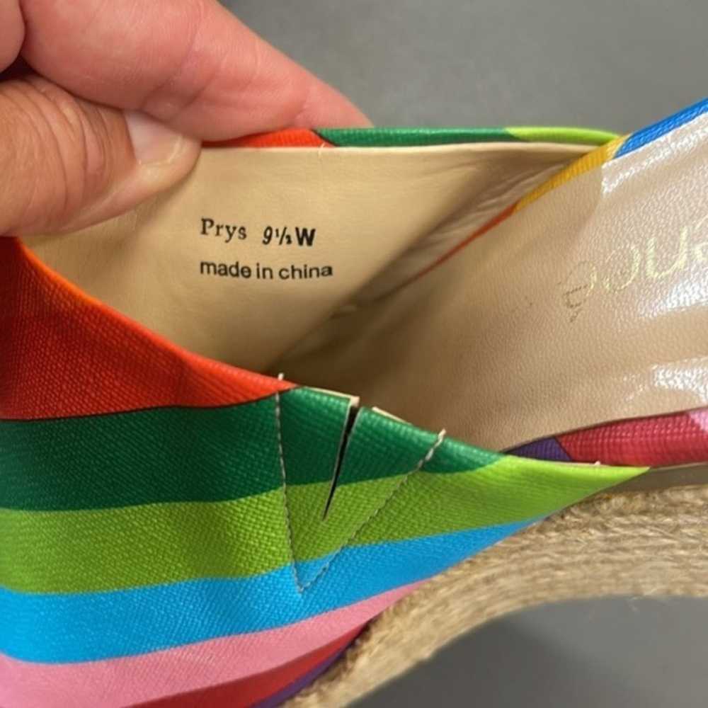 J Renee Prys rainbow striped wedge sandal - image 7