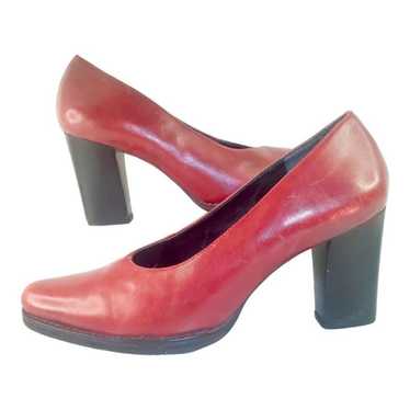 #421 Alec Oxblood Red Leather Stacked Heel 80s Sho