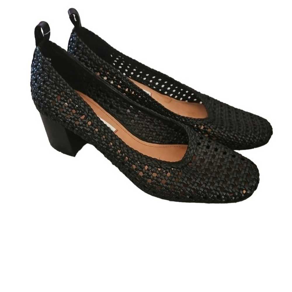 & Other Stories Women's Black Woven Leather Block… - image 1