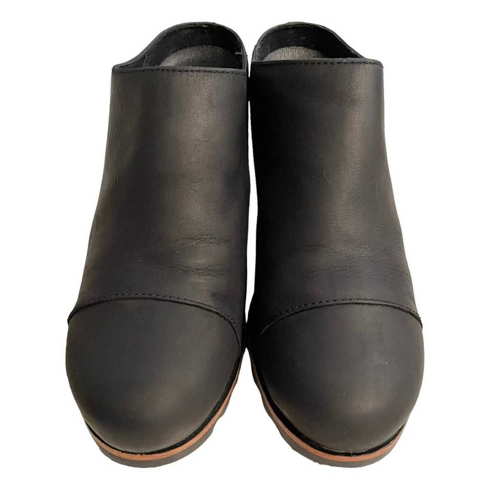 Sorel Addington Waterproof Black Leather Mule Wom… - image 2