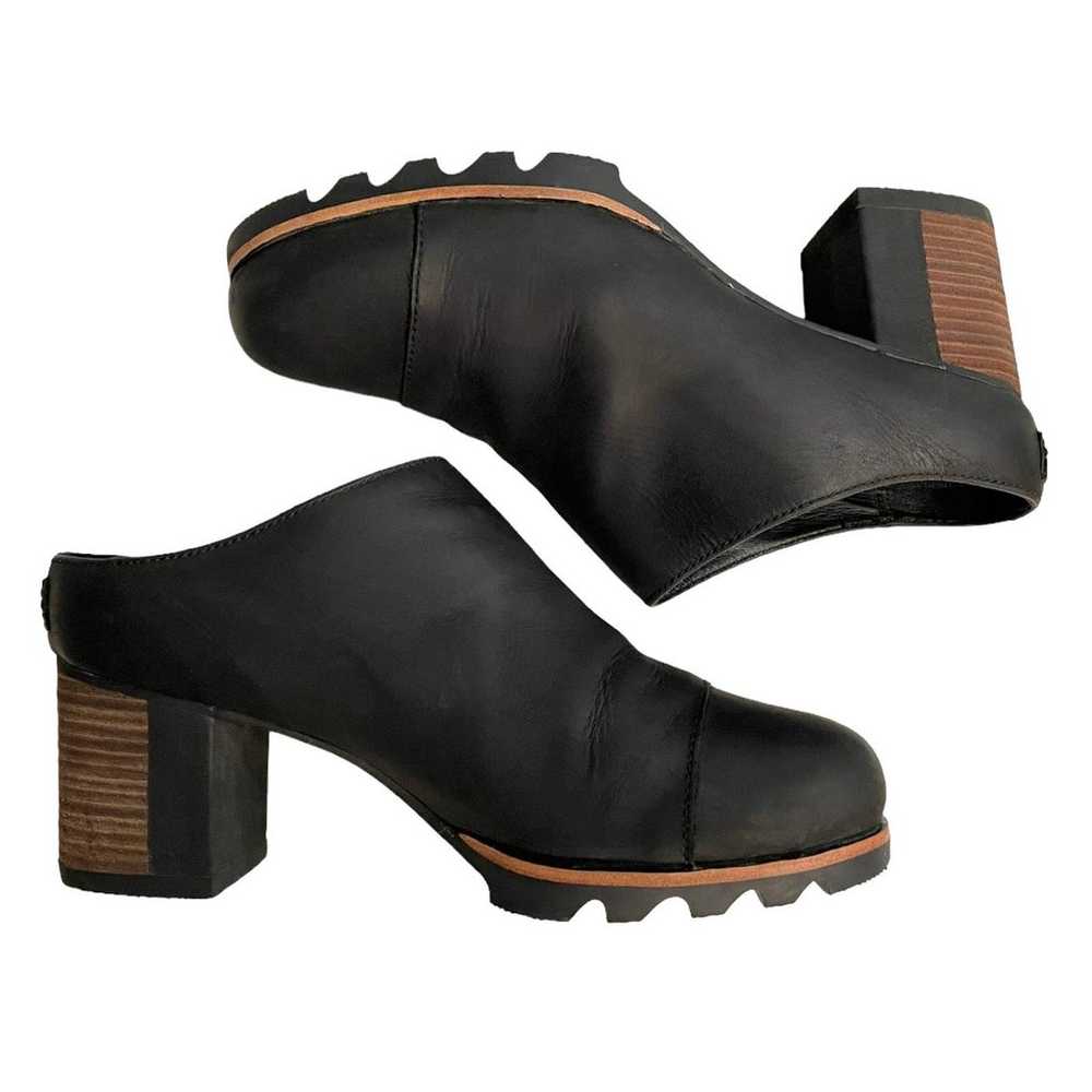 Sorel Addington Waterproof Black Leather Mule Wom… - image 7