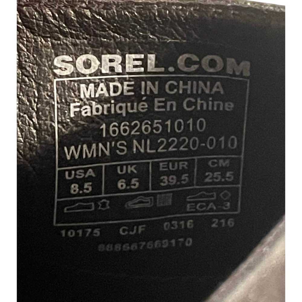 Sorel Addington Waterproof Black Leather Mule Wom… - image 9