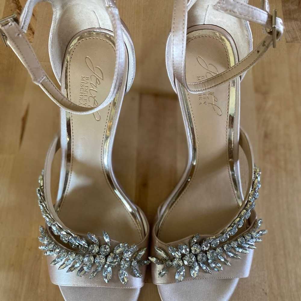 Badgley Mischka Jewel Champage heels - image 2