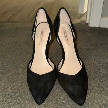 Zara suede black pumps - size 37 (6.5) - image 1