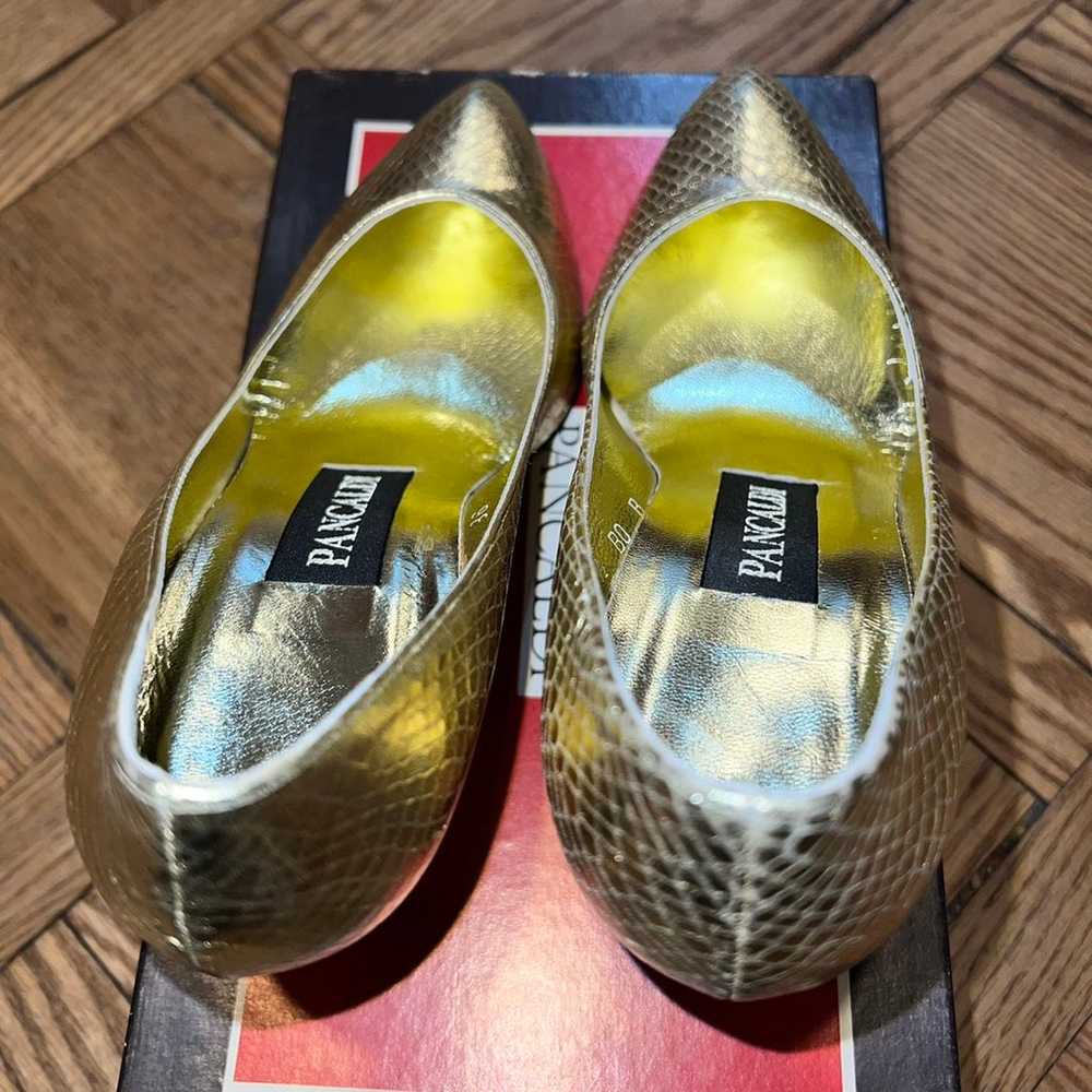 Vintage Gold Pancaldi Heels - image 6