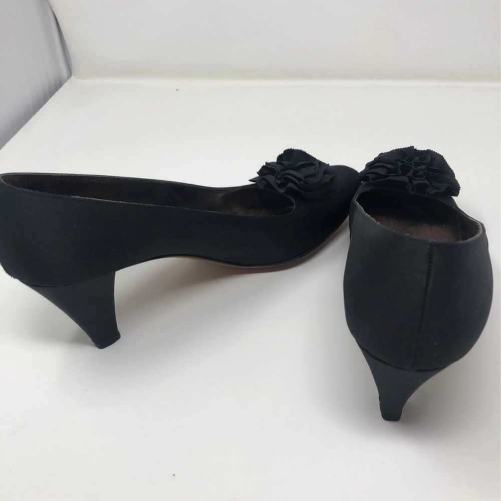 Black Satin Heels - image 6