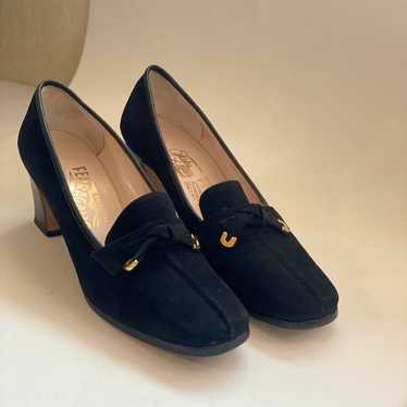 Salvatore Ferragamo black suede shoes - image 1