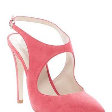 Giorgio Armani Cutout Stiletto Pink Sued