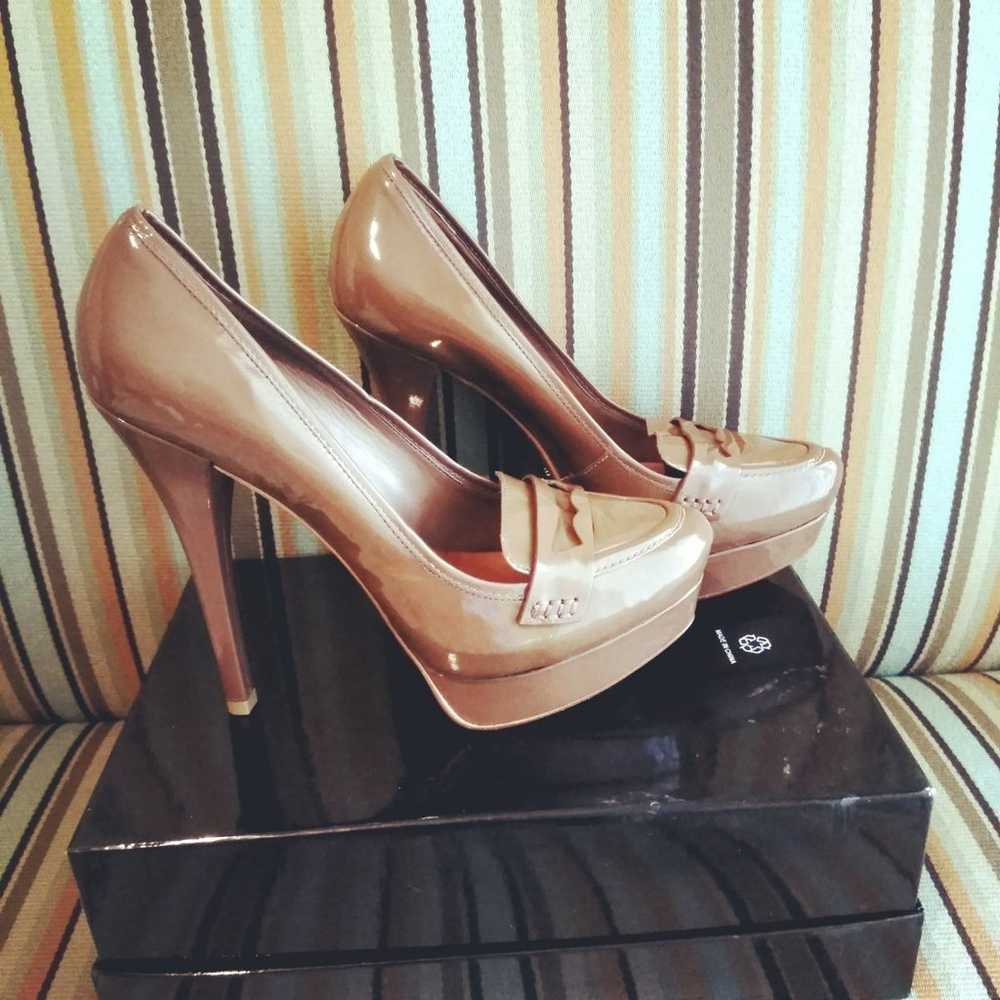 Schutz Patent Light Brown Heels - image 4