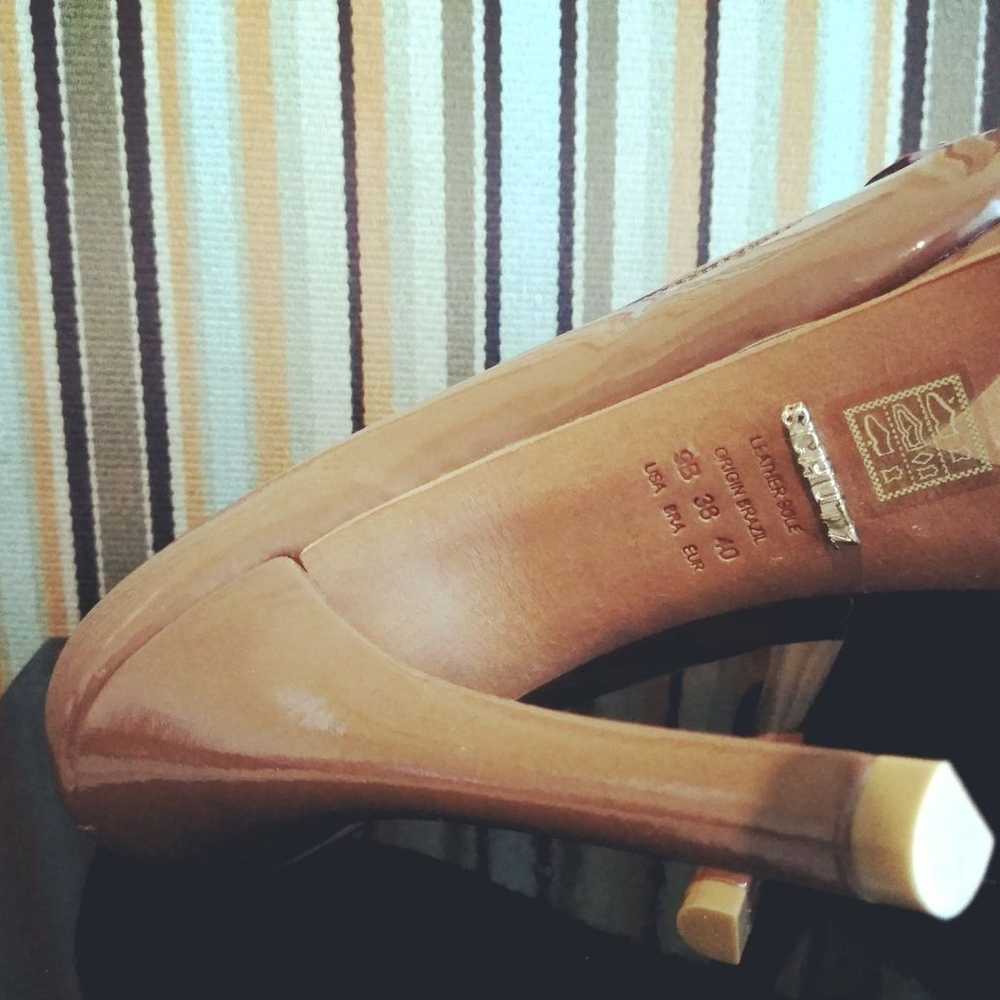 Schutz Patent Light Brown Heels - image 6