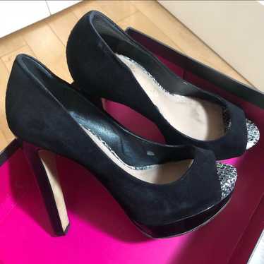 Vince Camuto Black Open Toe Heels