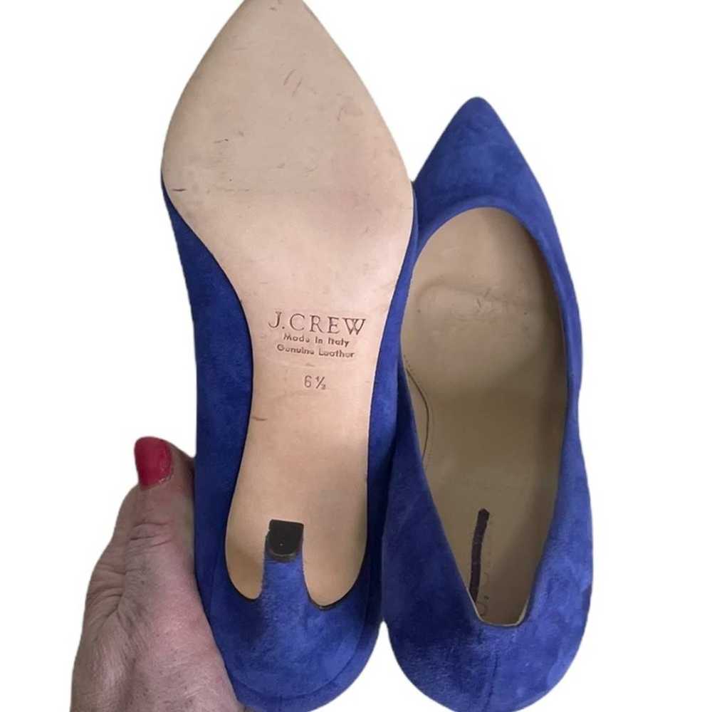 J Crew Suede Everly Pumps Heels Shoes  Size 6.5 B… - image 4