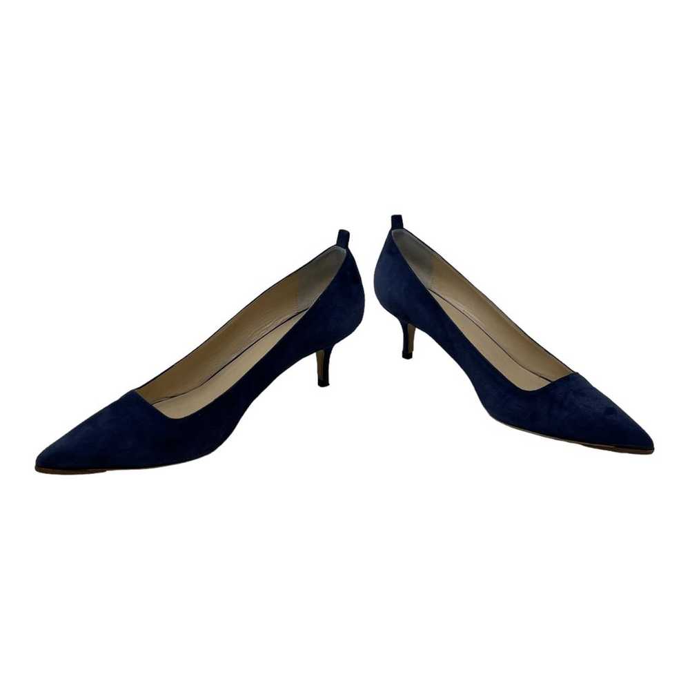 Everlane The Editor blue leather suede pointy hee… - image 1