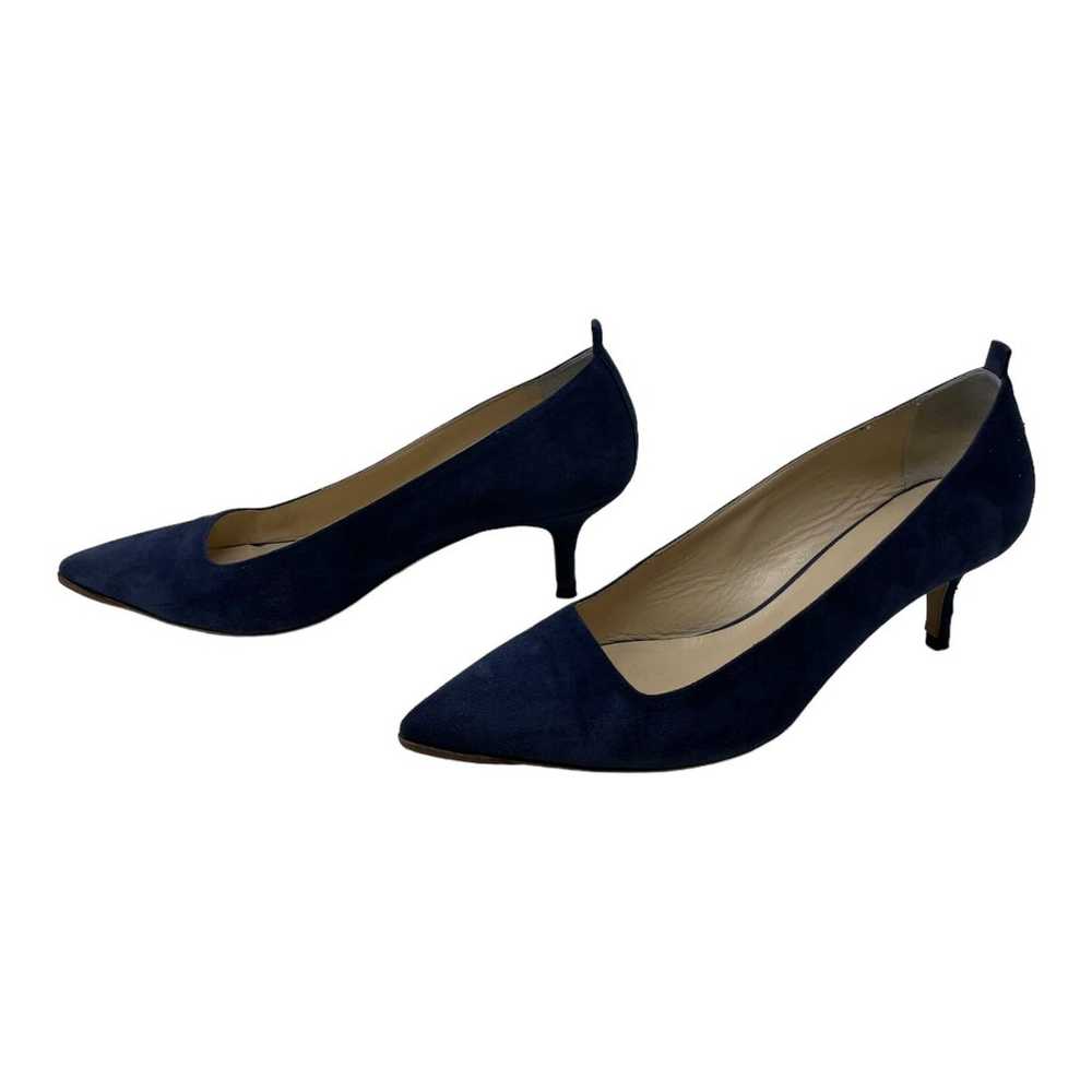 Everlane The Editor blue leather suede pointy hee… - image 5