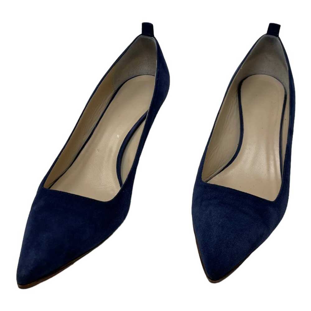 Everlane The Editor blue leather suede pointy hee… - image 6
