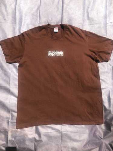 Supreme Supreme Bandana Box Logo Tee Brown