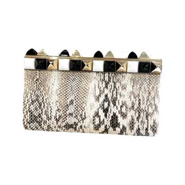 Jimmy Choo Python clutch bag