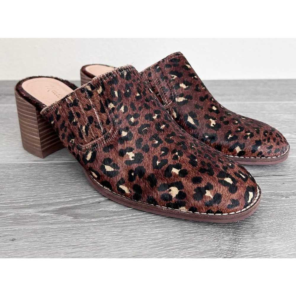 Madewell The Carey Mule in Painted Leopard Calf H… - image 1