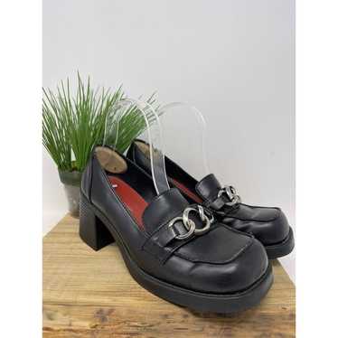 Vintage 90's Lower East Side Platform Chunky Shoe… - image 1