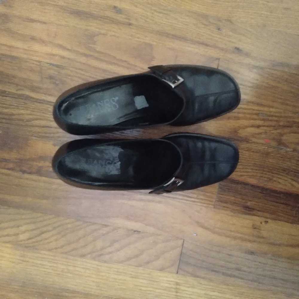 Franco Sarto women's black loafer heels size 8.5 - image 4