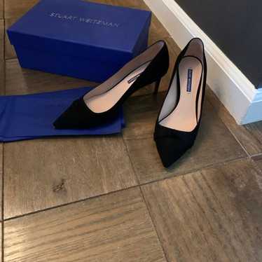 Stuart Weitzman black suede heels. Nearly new.