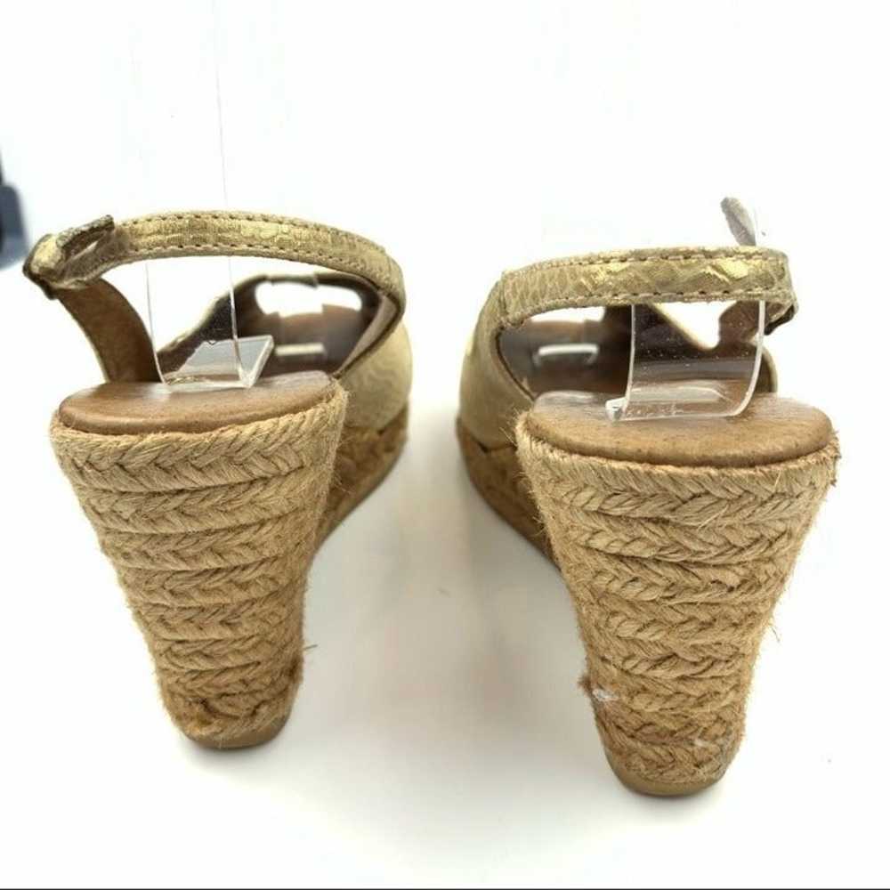 Eric Michael Espadrilles gold leather - image 3