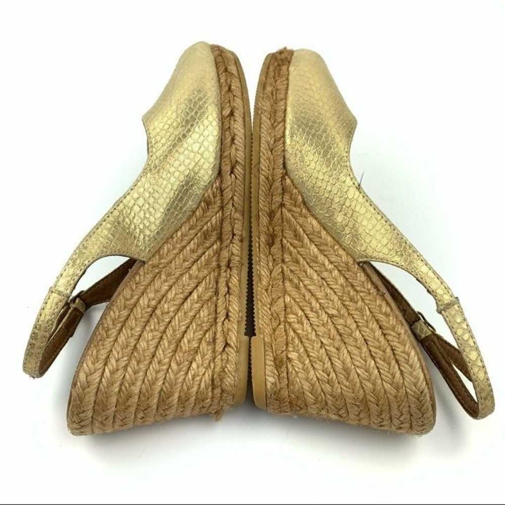 Eric Michael Espadrilles gold leather - image 5