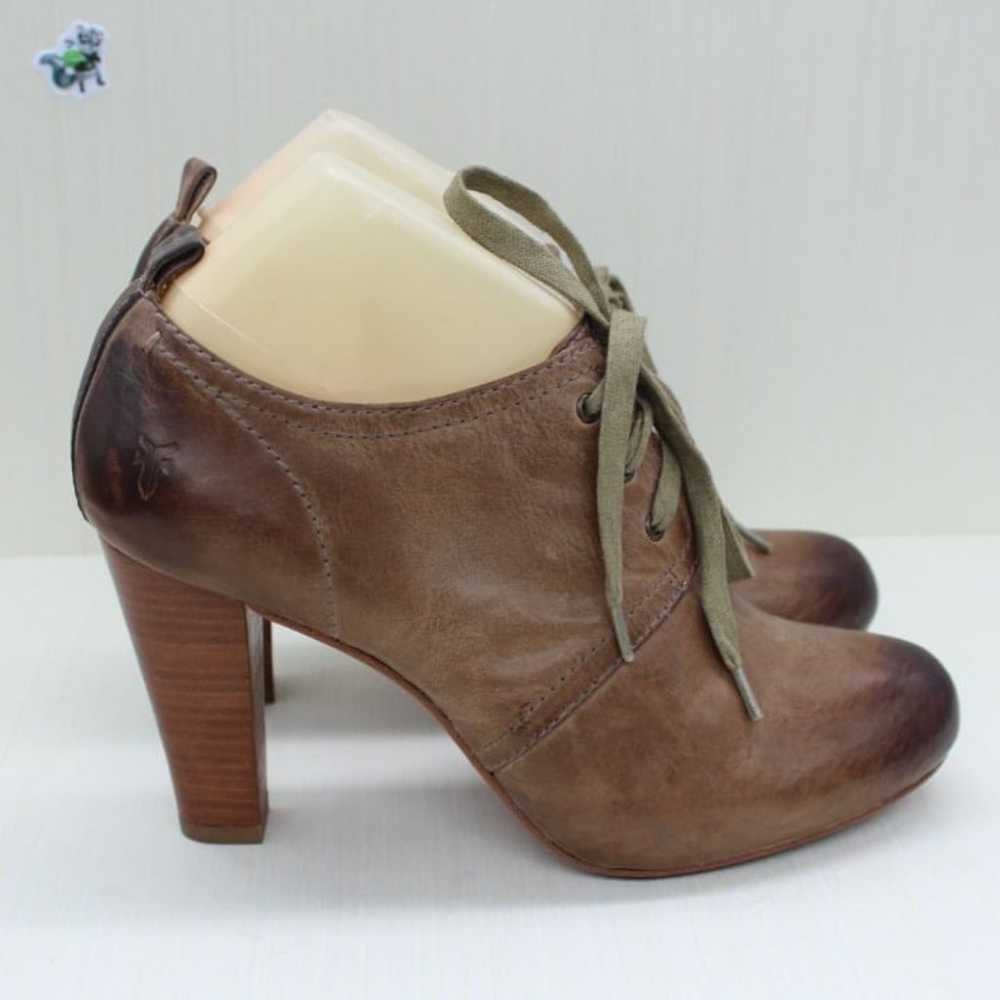 Frye Miranda Women's Distressed Brown Leather Lac… - image 7