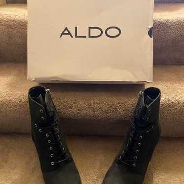 Aldo black suede Boots