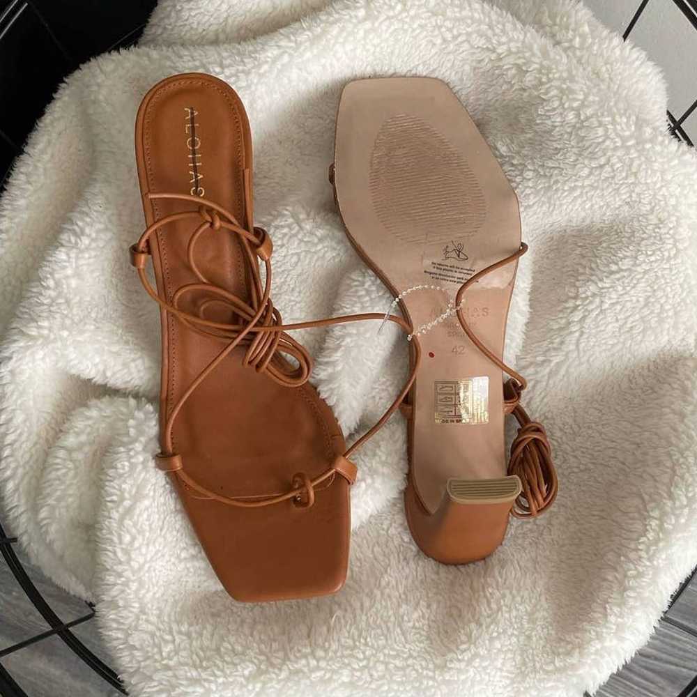 Alohas Bellini Tan Brown Leather Sandals - image 6