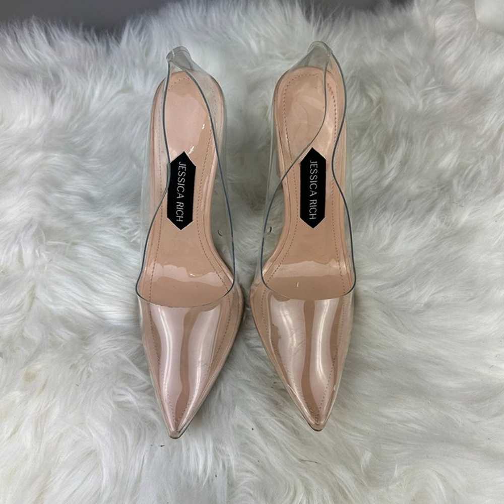 Jessica Rich Fancy Stiletto Pumps in Nude Clear - image 2