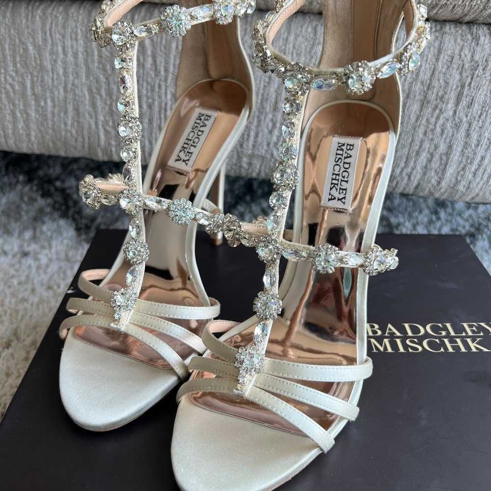 badgley mischka stiletto heel sandals - image 1